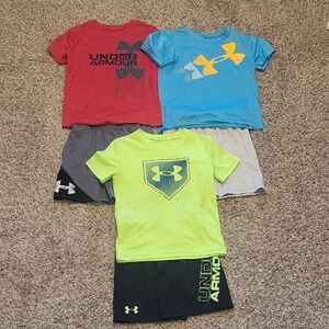 Boys' Size 5 Under Armour Short-Sleeved Shirt/Short Set *Imperfect* Bundle #3